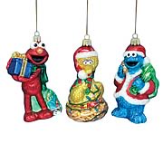 Sesame Street 5-Inch Glass Ornaments Set